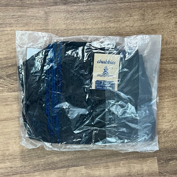 NEW Chubbies The Secret Agents Athlounger Black Workout Sport Shorts Sz L - Picture 10 of 11